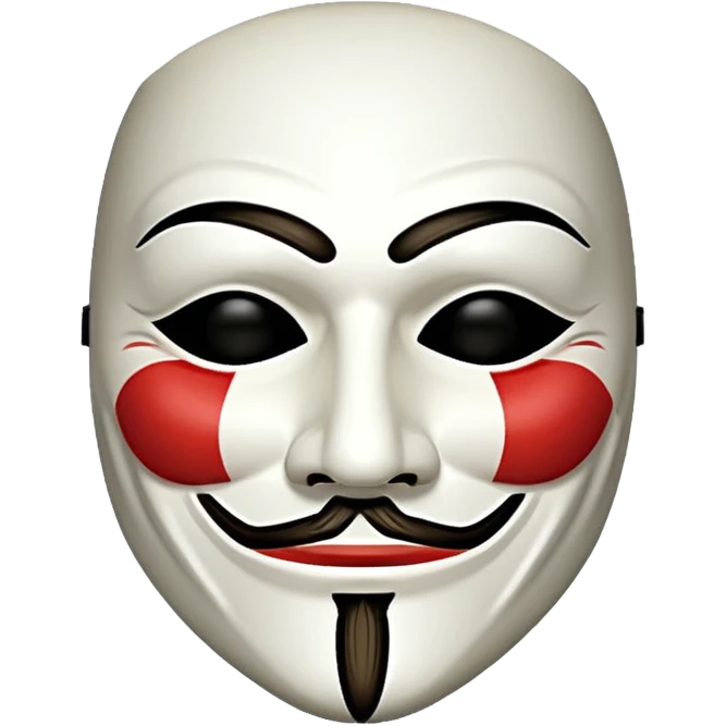 Guy Fawkes mask emoji