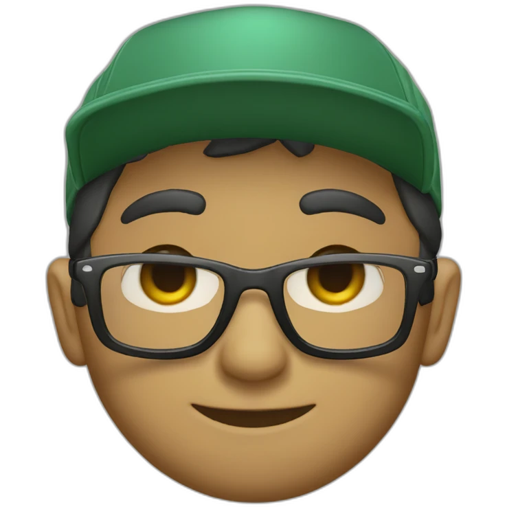 Chivo con gafas y gorra  emoji