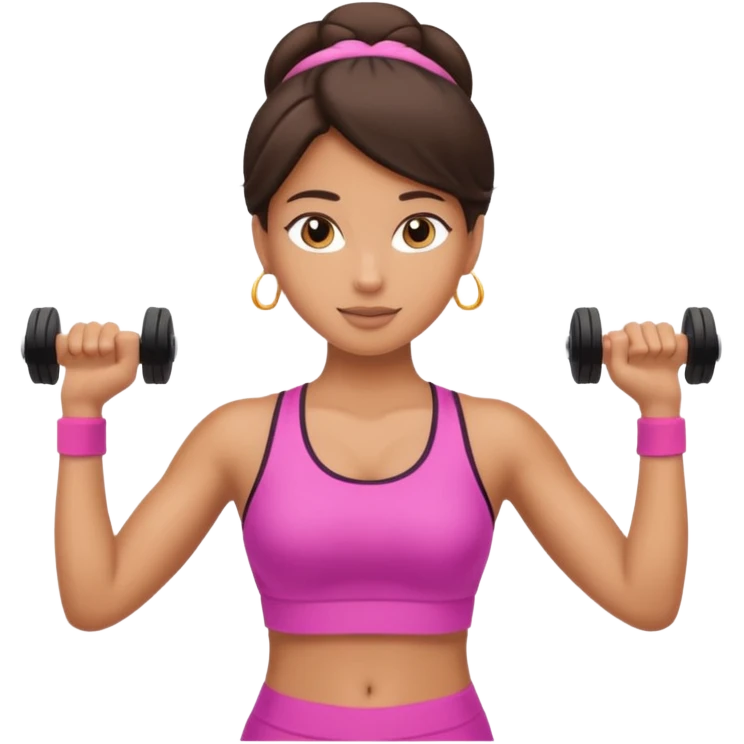 принцесса занимается спортом emoji