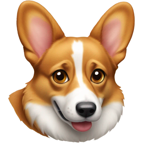 Red pembroke welsh corgi with no  emoji