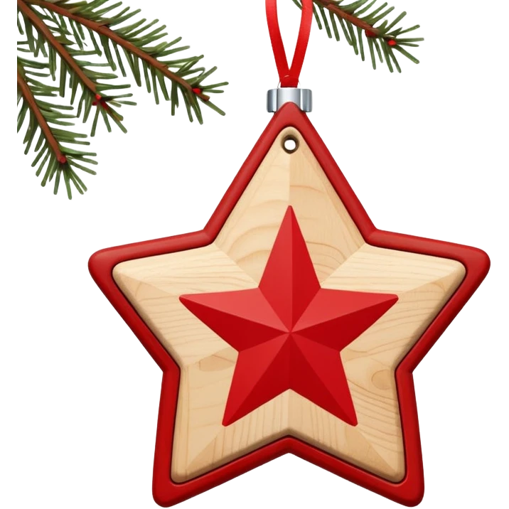 scandi style christmas ornament  emoji