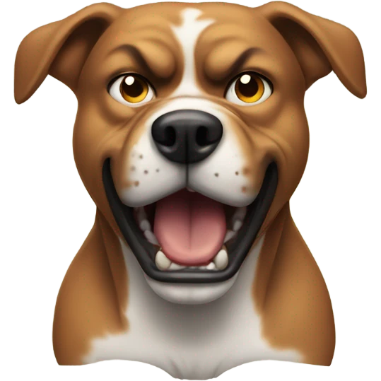 Angry dog emoji