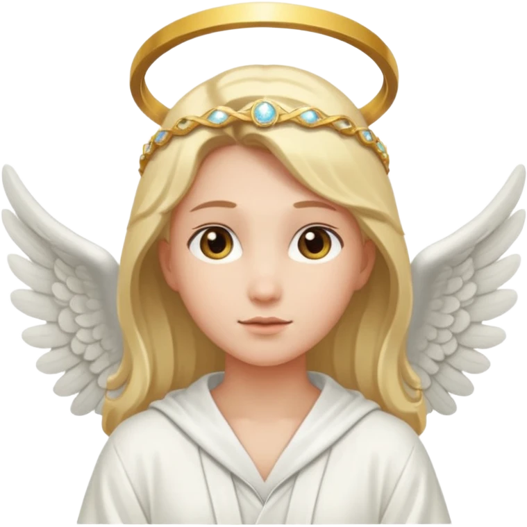 Angel with ring above head no wings  emoji