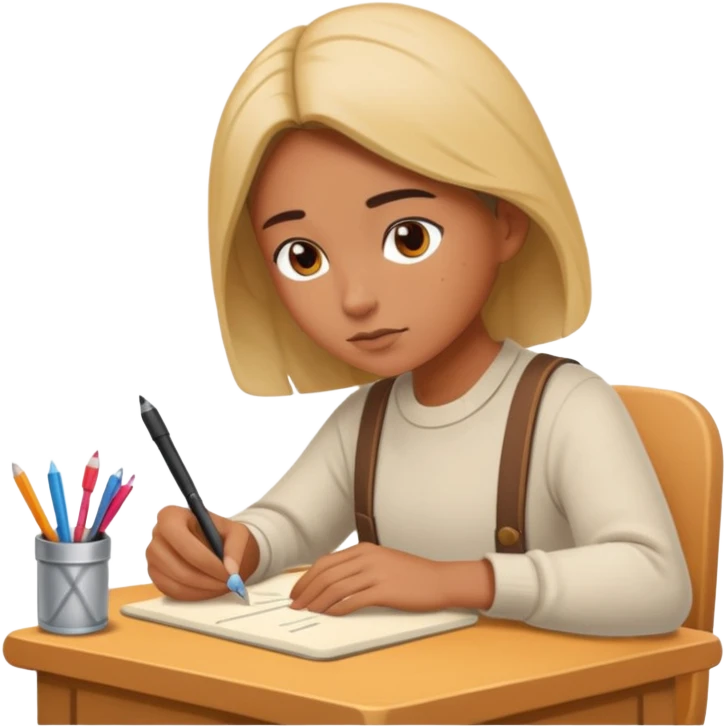 A person crafting content/storyteller  emoji