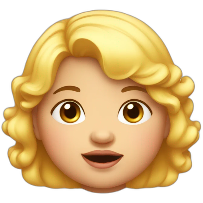 Fat toddler girl emoji