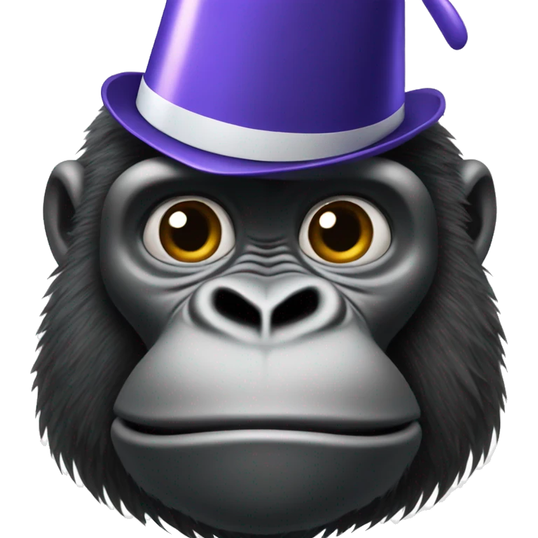 Samsung gorilla with party hat emoji
