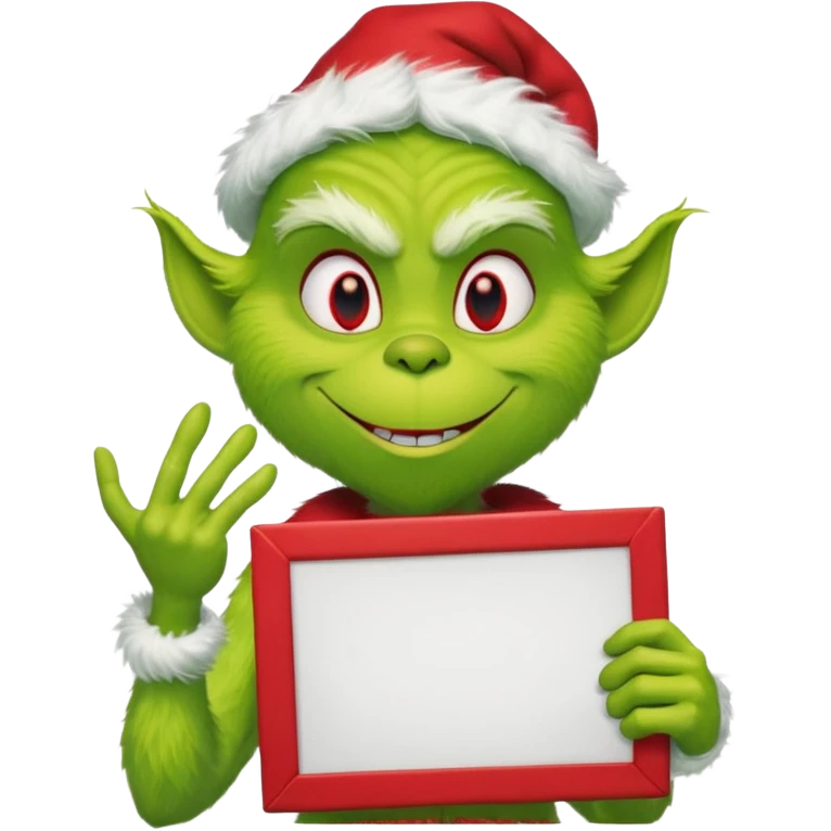 The Grinch with  max emoji