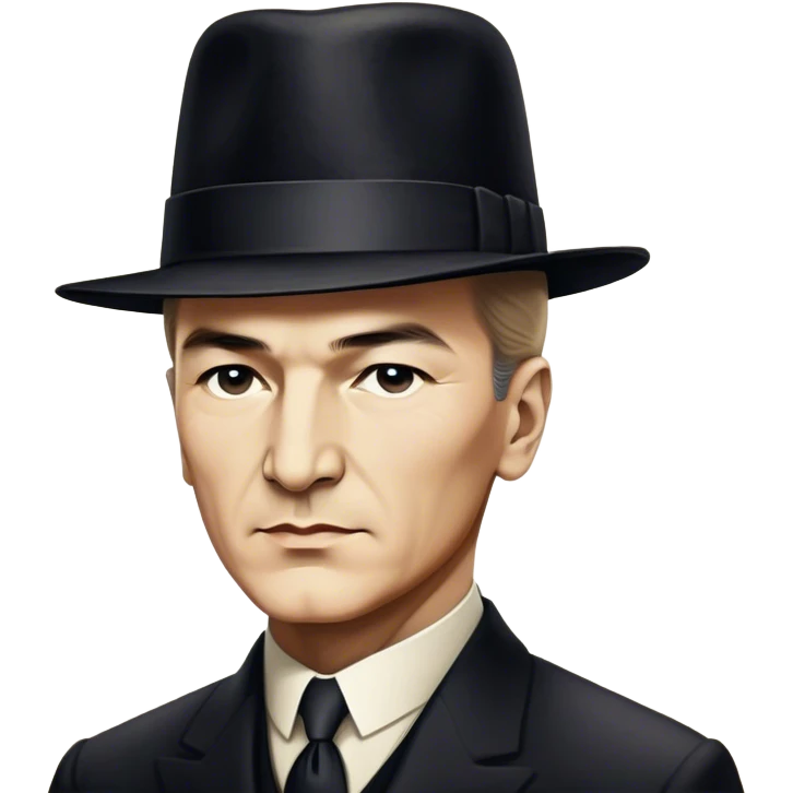 ​Cinematic Realistic Portrait of a Young Mustafa Kemal Atatürk, depicted in his iconic tall black hat and traditional attire with a confident, visionary expression, rendered with rich historical textures and warm, inspiring lighting that captures his youthful dynamism and transformative leadership, emoji