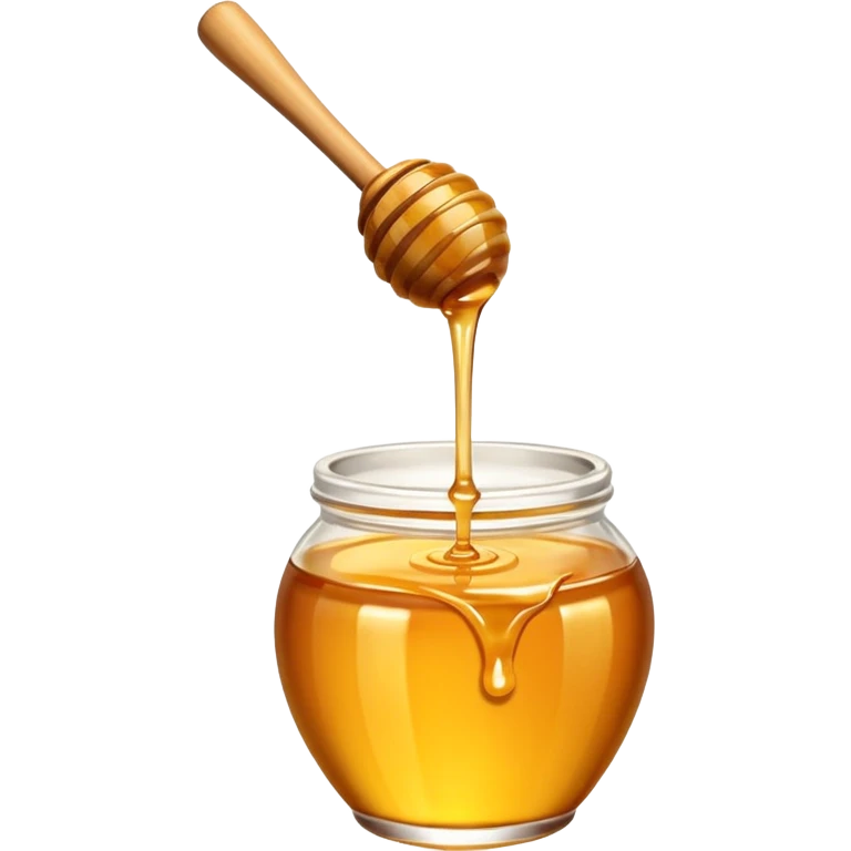 honey dripping from a honey dipper emoji