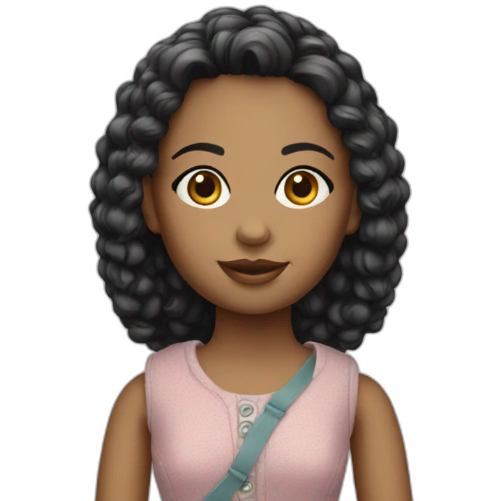young lady Doll emoji