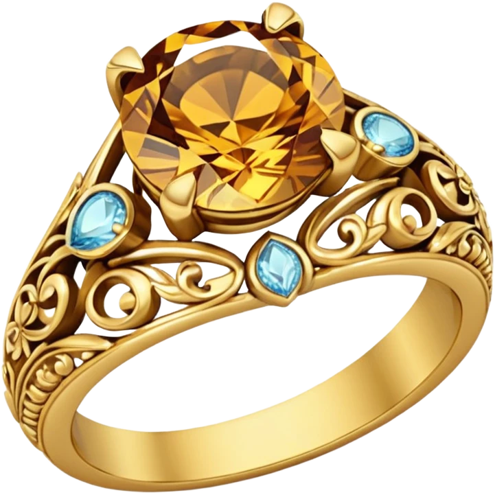 indian engagement ceremony - only show rings emoji