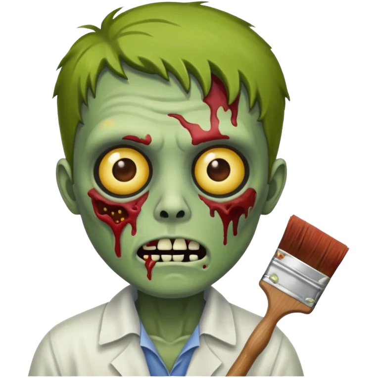 painter zombie  emoji