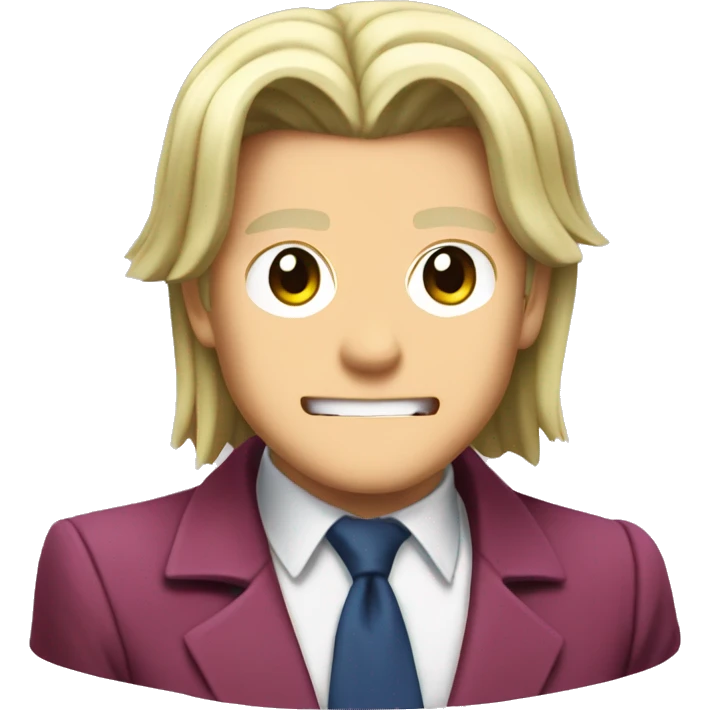 Miles Edgeworth from Ace Attorney emoji