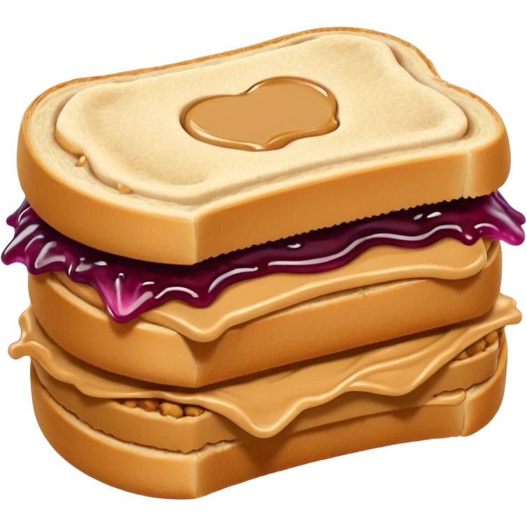 a round uncrustable sandwich with crimped edges and a bite taken out of it emoji