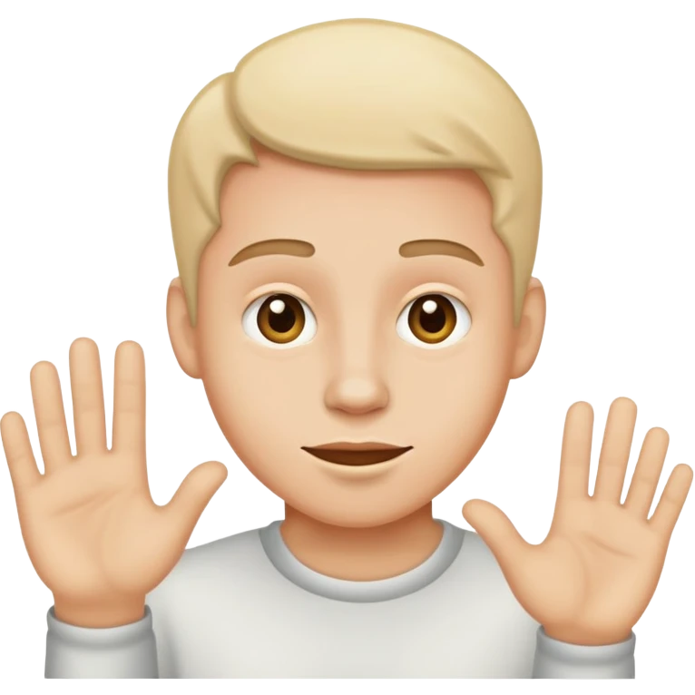 one idiot saying hey emoji