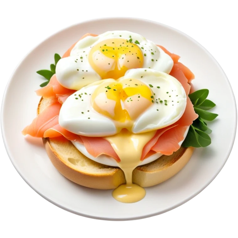 Eggs benedict with smoked salmon emoji