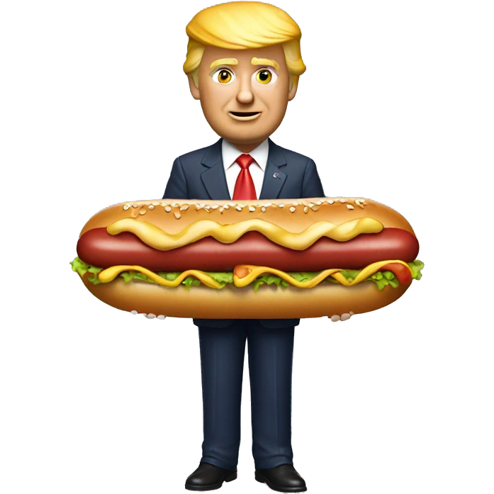 donald trump hotdog rider 3000 emoji