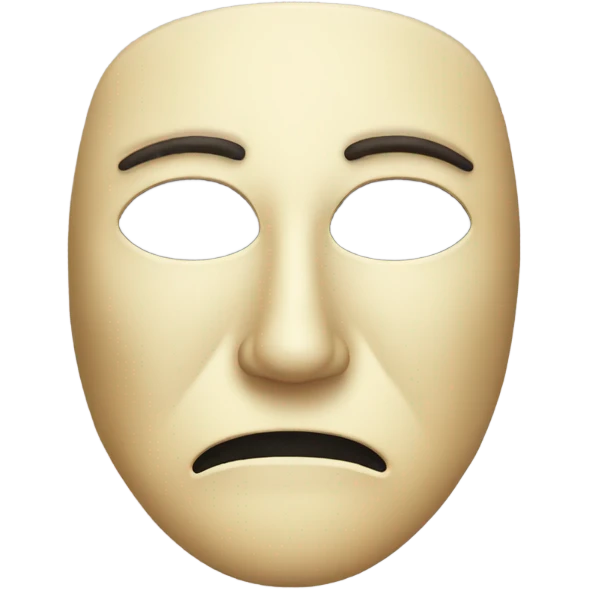 crying anonymous mask emoji