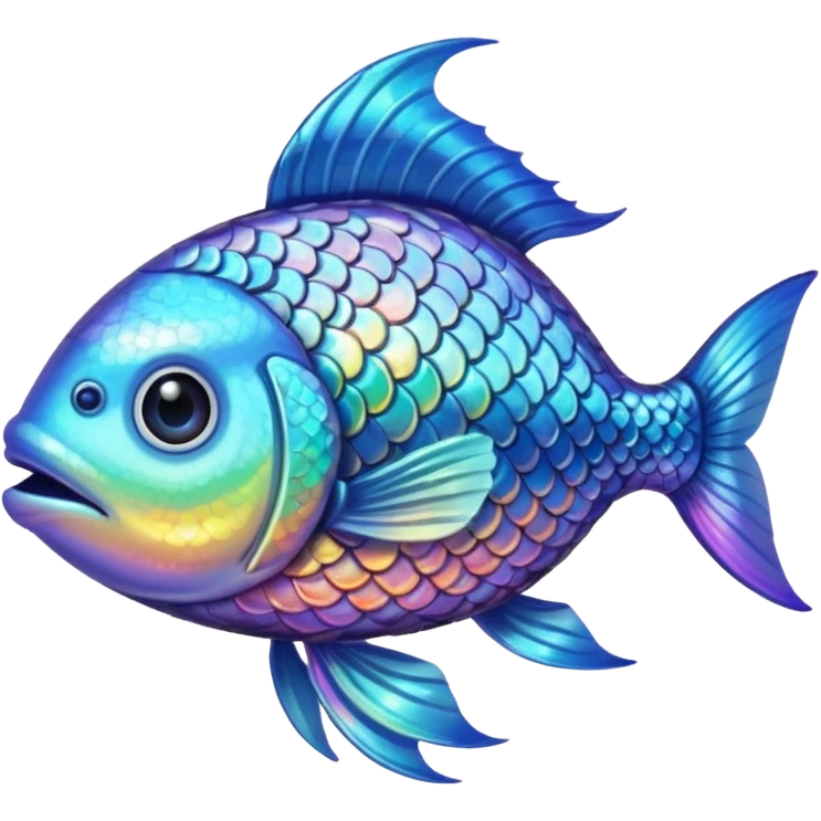 Fish with halo emoji
