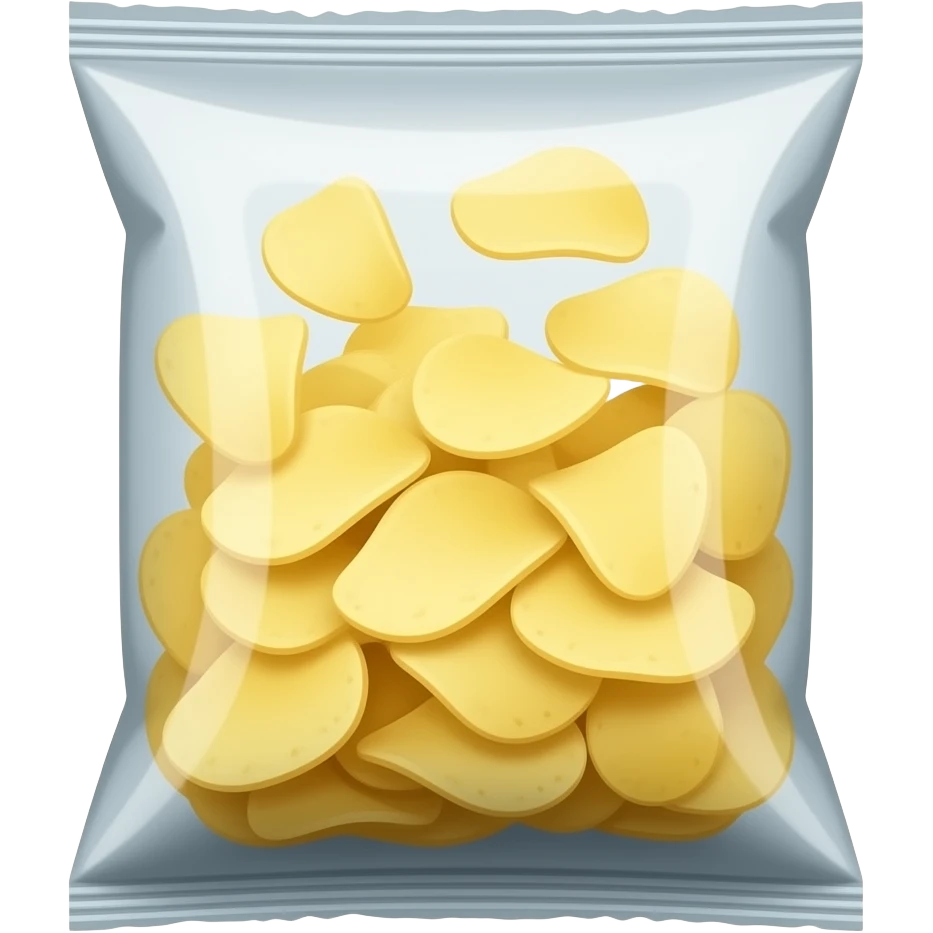 Potato chips in a open bag emoji