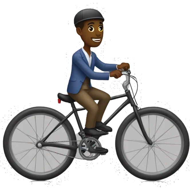 Jovenel moïs sur une velo emoji