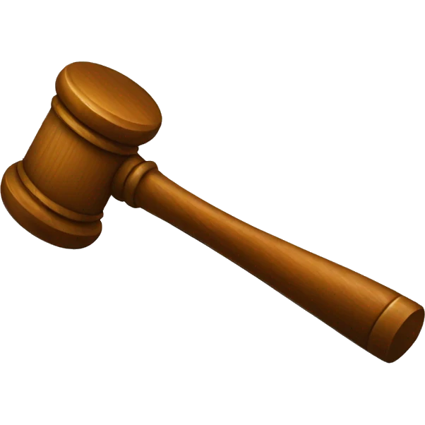 judge's hammer emoji