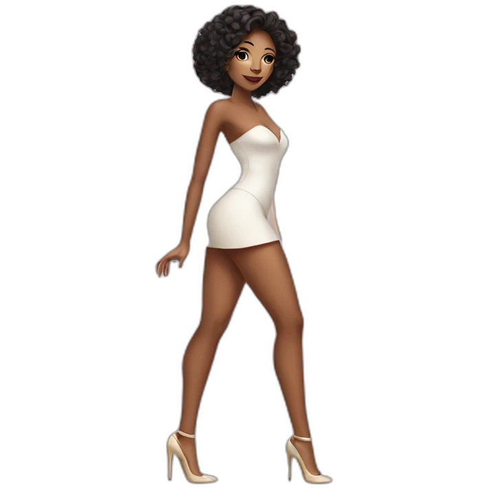 aluring beauty in heels emoji