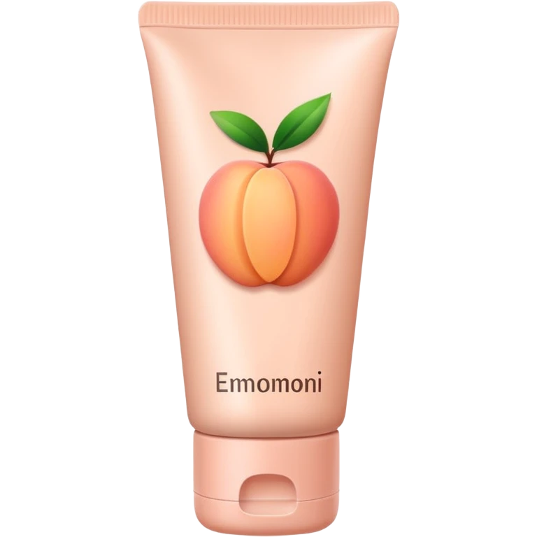 solid color light pinkish peach plain skincare tube emoji