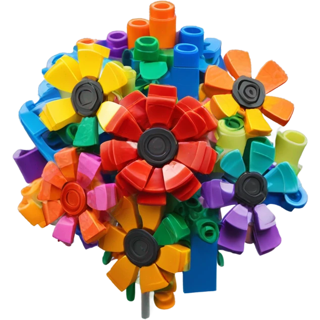 Lego flower emoji