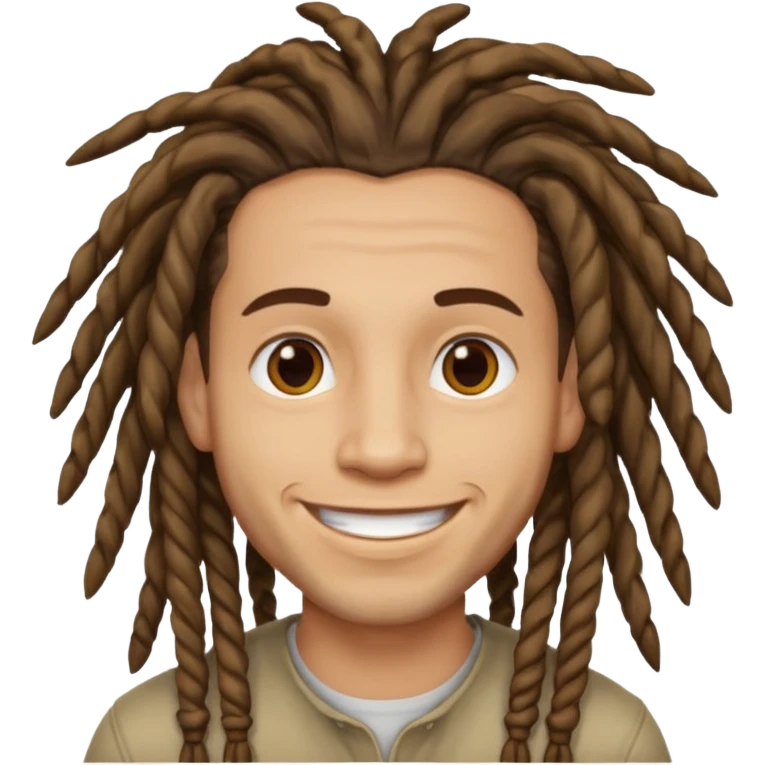 light skin man with dreadlocks emoji
