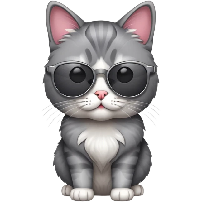 Cat wearing sunglasses emoji