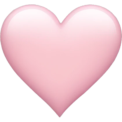 Light pink heart emoji