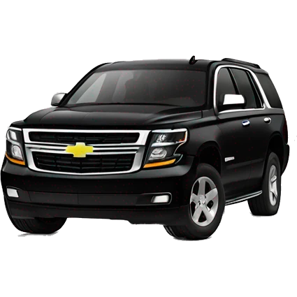 Black 2020 Chevy Tahoe Front view emoji
