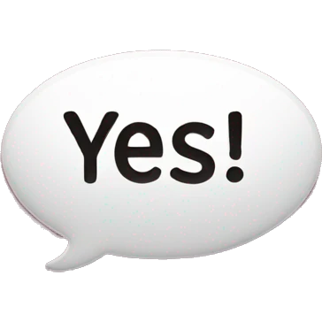 Fake Imessage saying yes emoji