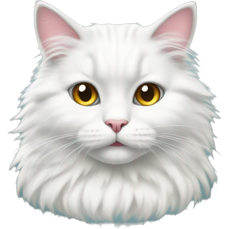 coquette white fluffy cat emoji