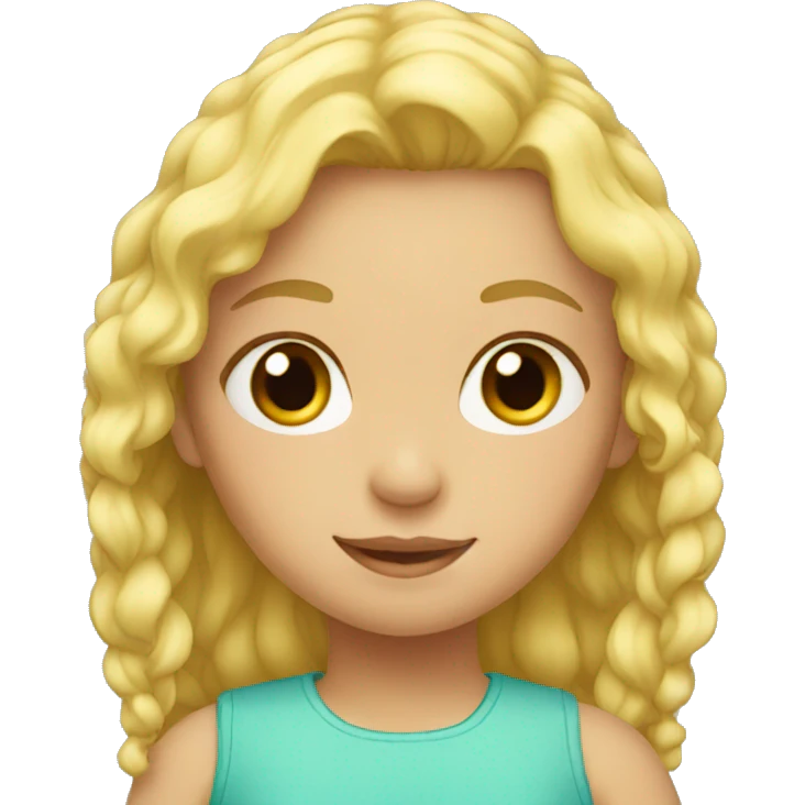 blonde little girl emoji