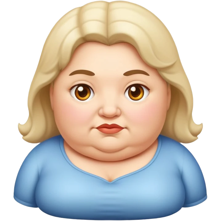 fat old girl emoji