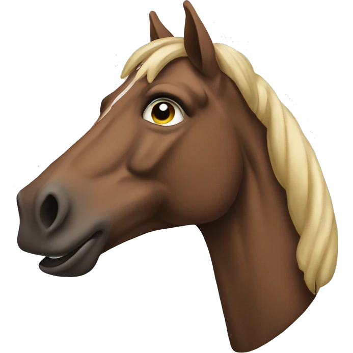 A Smoking horse emoji
