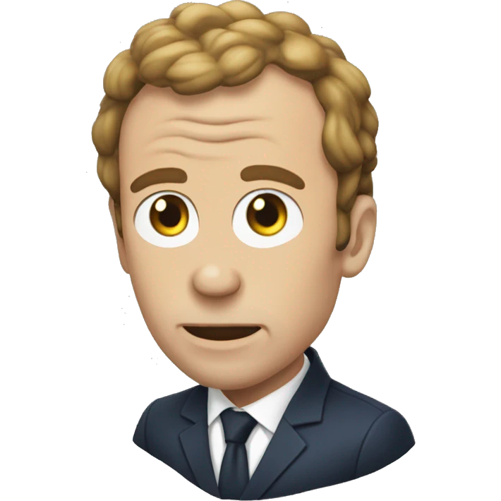 Macron mange des suhis emoji
