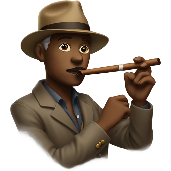 Me smoking a cigar emoji