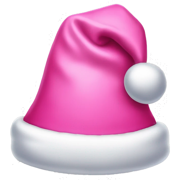 Pink Santa hat emoji