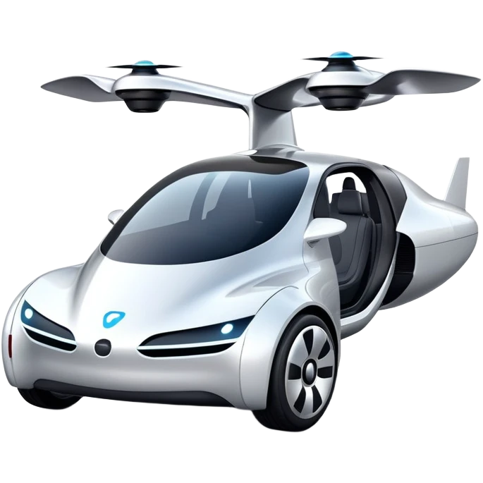 self-driving flying car prototype for 2025 emoji