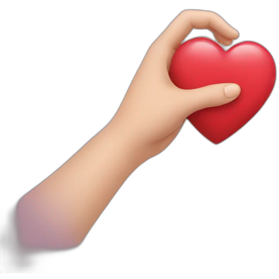 Hand heart  emoji