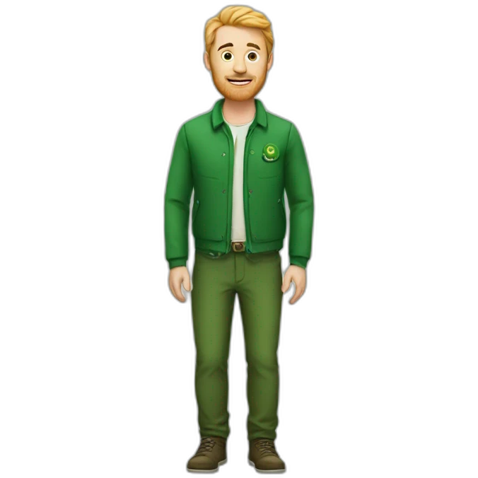 irish man living in berlin full body emoji