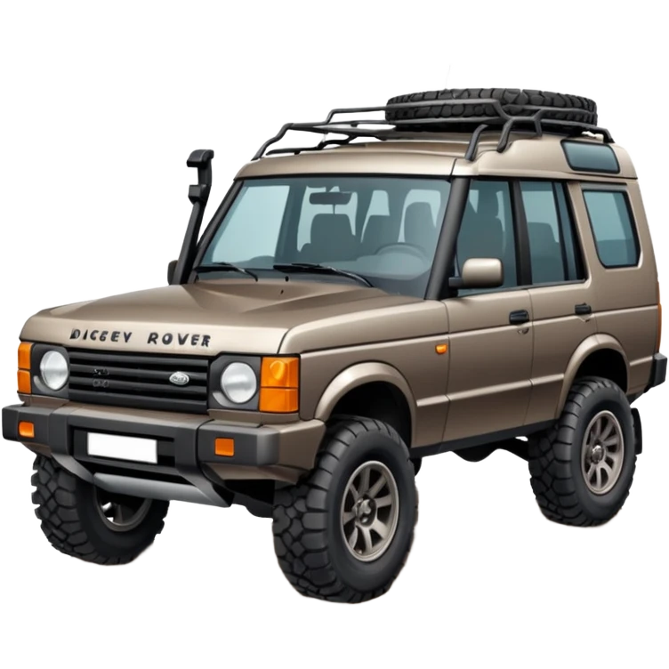 Grey-brown Land Rover Discovery emoji