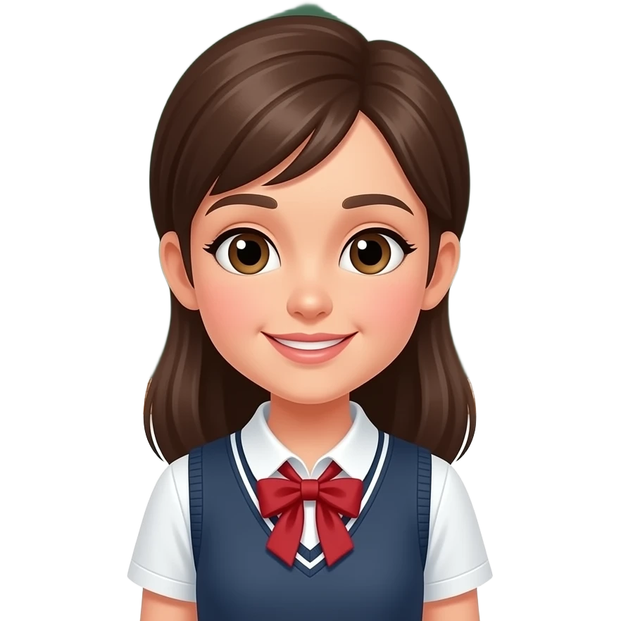 Add a big school board behind the girl emoji