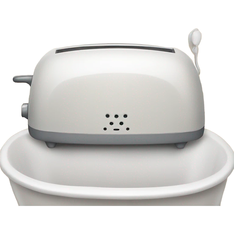 Toaster in bathtub  emoji