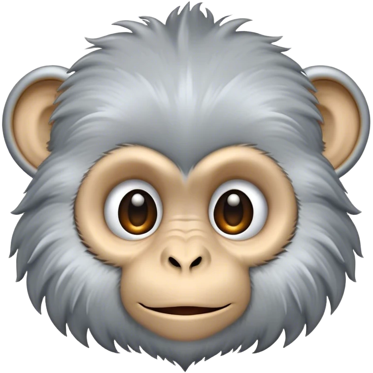 silver terminter monkey face emoji