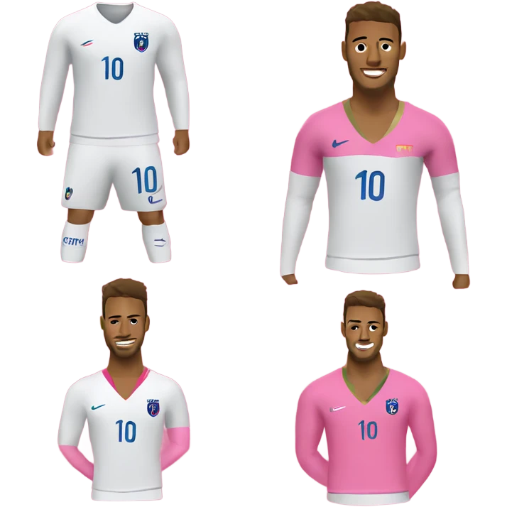 pink sweater on Neymar emoji