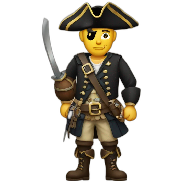 scottish pirate wearing kilt emoji